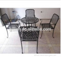antique iron table and chair set factory